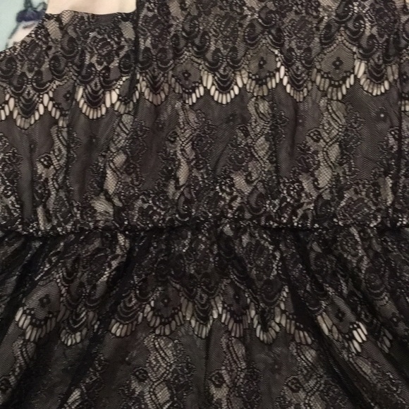 Black & White Lace Dress - Picture 3 of 7